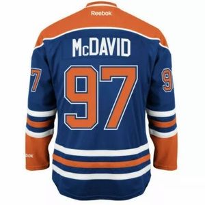 Connor McDavid Oilers Reebok Premier Officially Licensed NHL Jersey size XL